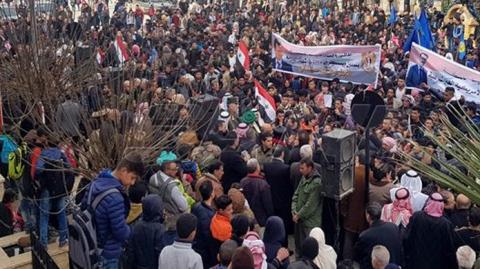  الحسكة يطالبون بخروج قوات الاحتلال الأمريكي من سورية