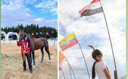 الفارسة السورية ماسة تنبكجي تتأهل إلى بطولة العالم للقدرة والتحمل في اسبانيا