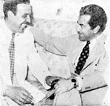 مع فريد الأطرش، 1957. 