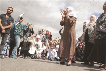 جانب من اعتصام الأهالي أمام سرايا زحلة لإطلاق الصيدلي وسام الخطيب (سامر الحسيني) 