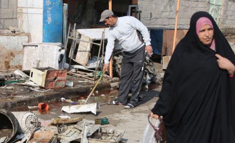 مسلسل التفجيرات مستمر في بغداد (أحمد الربيعي ــ أ ف ب)