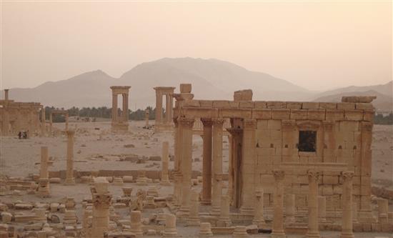 صورة أرشيفية لمعبد "بعل شمين" في مدينة تدمر السورية. (رويترز)