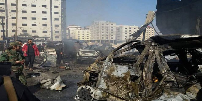 أكثر من 50 شهيداً، بعد 3 تفجيرات تبنّاها «داعش» في منطقة السيدة زينب، أمس