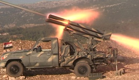 الجيش العربي السوري يسيطر نارياً على بئر غاز السخنة بريف حمص الشرقي.
